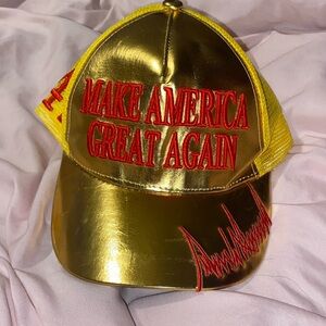 Gold Trump Hat